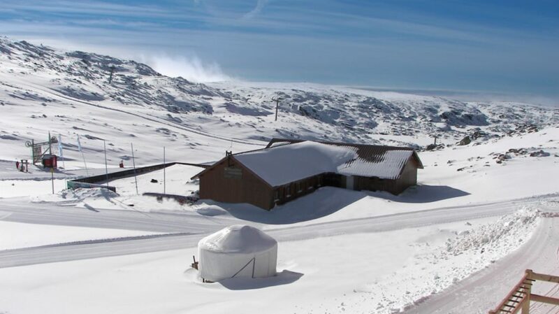 Estação de esqui na serra da estrela, Portugal