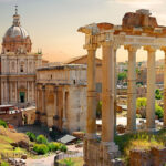 Roman forum - Palatine hill - Ancient Roman ruins, showcasing Rome’s rich history and culture